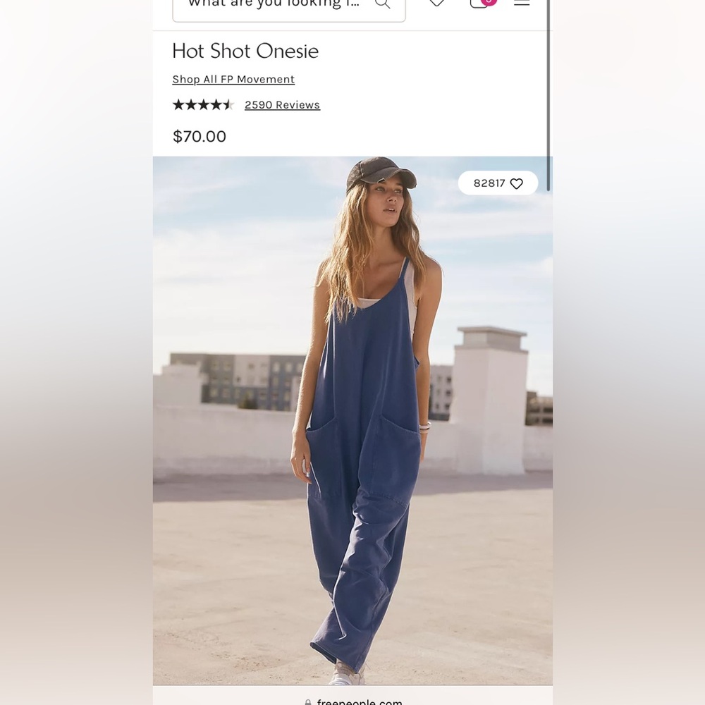 FREE PEOPPE HOT SHOT ONESIE